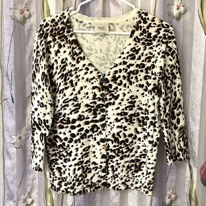 3/4 Cotton Blend Cardigan